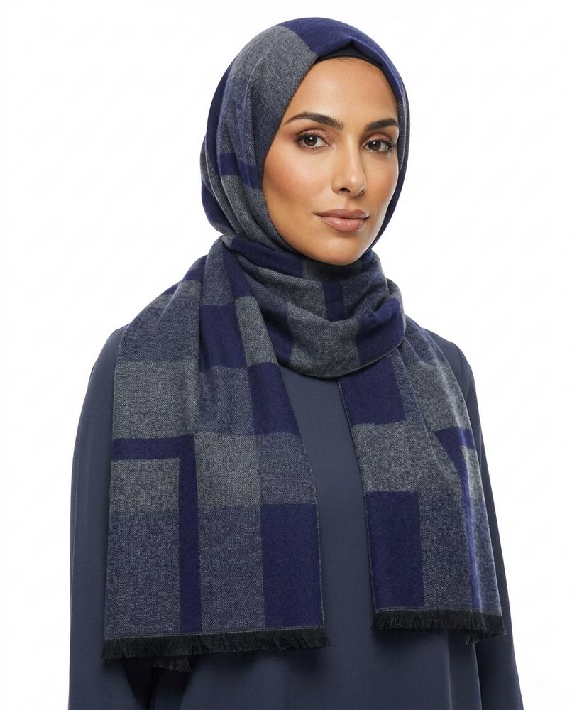 Nisa Outlet - Arlev | Checked Woven Hijab Women