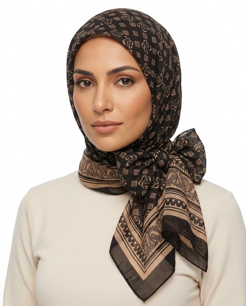 Nisa Outlet - Notor | Lightweight Patterned Hijab Women