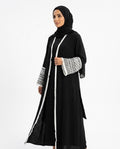 Nisa Outlet - Romon | Fringed Open-Front Abaya Women