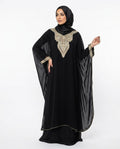 Nisa Outlet - Sasen | Embroidered Wide-sleeved Abaya Women