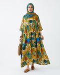 Nisa Outlet - Keser | Wide-Cut Printed Kaftan Women