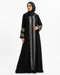 Nisa Outlet - Risen | Sequined Zip-Front Abaya Women