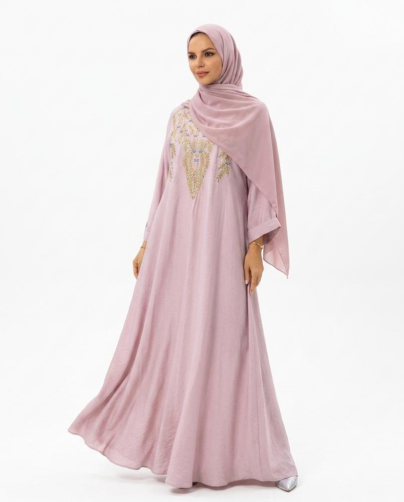 Nisa Outlet - Zaram | Embroidered Loose-Fit Kaftan Women