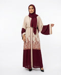 Nisa Outlet - Novar | Two-Tone Printed Abaya Women