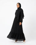 Nisa Outlet - Vasol | Textured Floor-length Abaya Women
