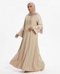 Nisa Outlet - Sesin | Embroidered Floor-length Abaya Women