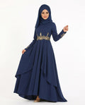 Nisa Outlet - Lamar | Embroidered Layered Abaya Women