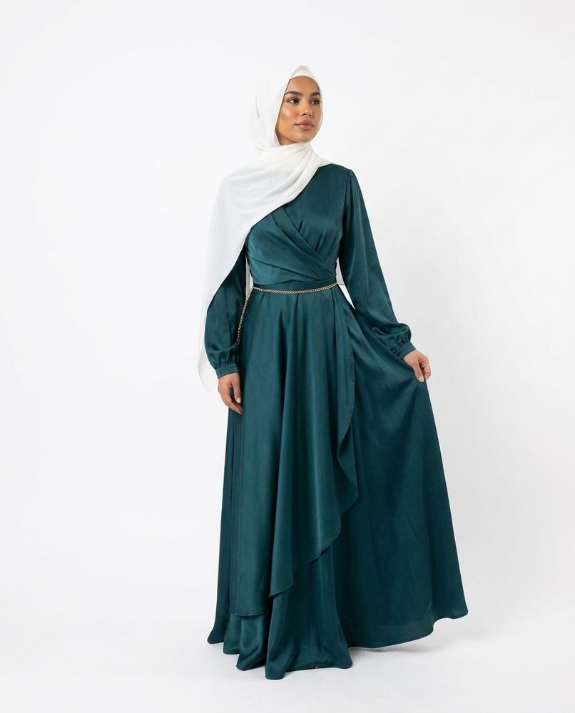 Nisa Outlet - Saran | Flowing Wrap-Style Abaya Women