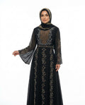 Nisa Outlet - Vemel | Embellished Flowing Abaya Women