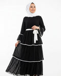Nisa Outlet - Davel | Tiered Flared-Sleeve Abaya Women
