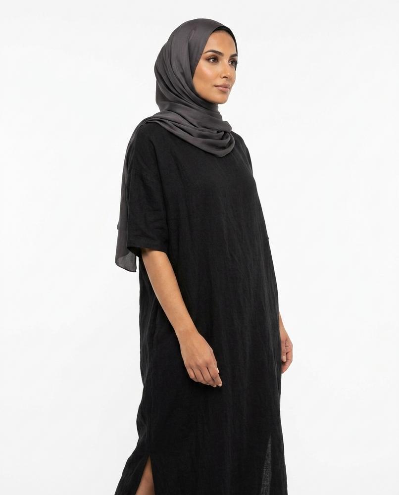 Nisa Outlet - Nital | Loose-Fit Textured Abaya Women