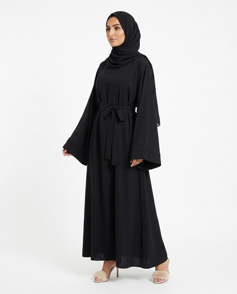 Nisa Outlet - Lylar | Flowing Wide-Cut Abaya Women