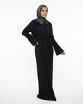 Nisa Outlet - Nosil | Pleated Belted Abaya Women