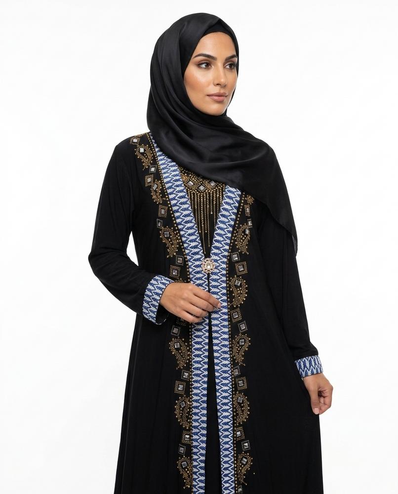 Nisa Outlet - Rimar | Embellished Flowing Abaya Women