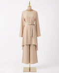 Nisa Outlet - Nedar | Belted Flowing Two-piece Set Women