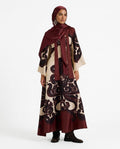 Nisa Outlet - Daral | Wide-Cut Patterned Abaya Women