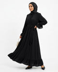 Nisa Outlet - Lonav | Button-down Ruffled Abaya Women