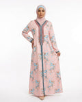 Nisa Outlet - Allan | Floral-Print Long-Sleeved Kaftan Women