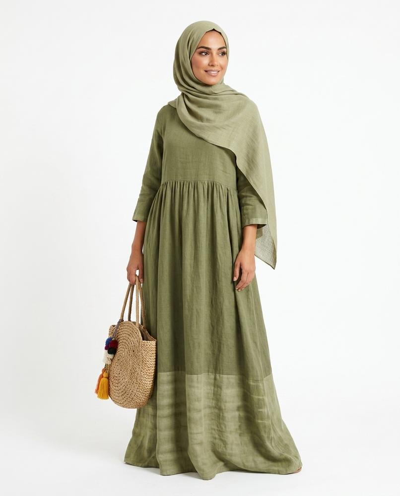 Nisa Outlet - Kalor | Loose-Fitting High-Waisted Abaya Women