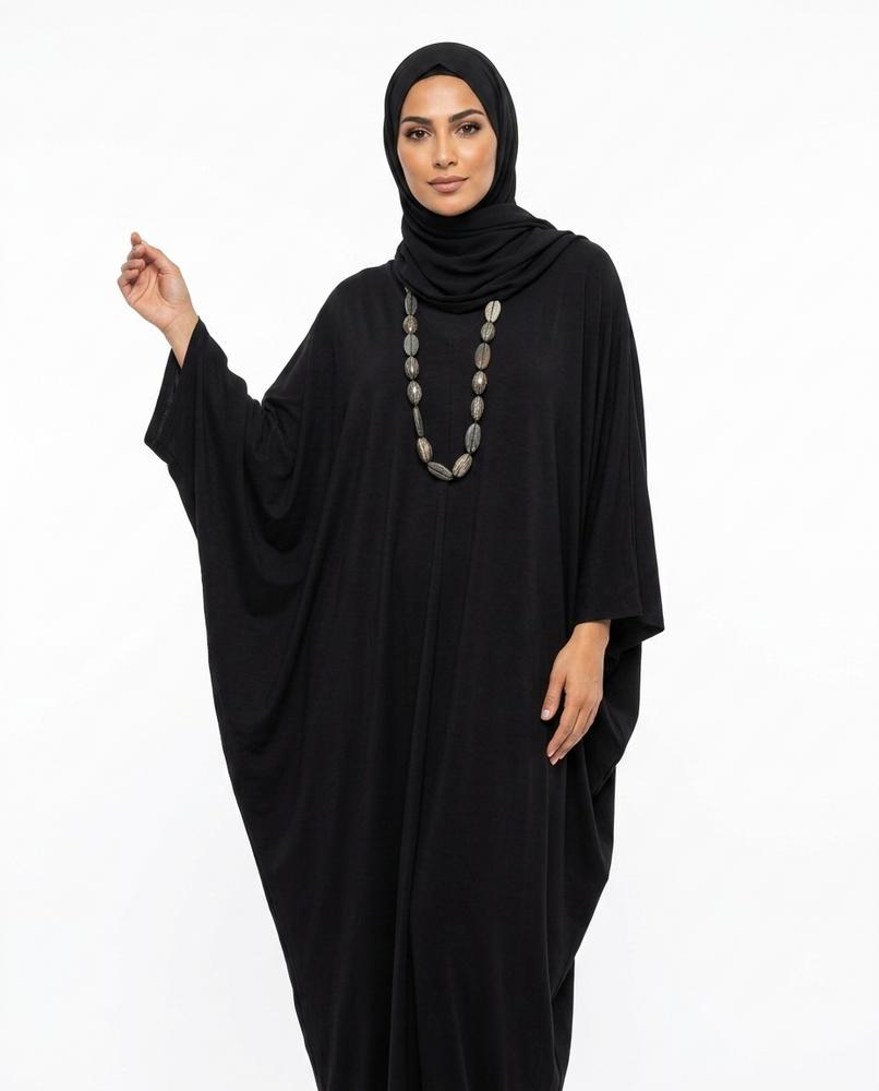 Nisa Outlet - Semir | Loose-fitting Batwing-Sleeve Abaya Women