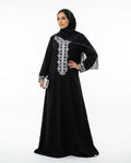 Nisa Outlet - Tihal | Embroidered Floor-length Abaya Women