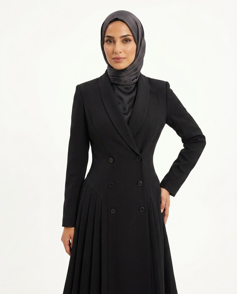 Nisa Outlet - Taral | Tailored Pleated Abaya Women