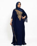 Nisa Outlet - Romel | Embroidered Flowing Kaftan Women