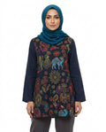 Nisa Outlet - Arvin | Embroidered Long-sleeved Tunic Women