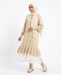 Nisa Outlet - Calev | Knitted Ruffled-Hem Two-piece Set Women