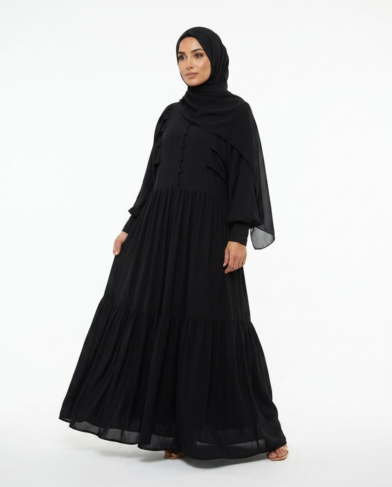 Nisa Outlet - Talen | Tiered Flowing Abaya Women